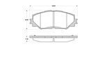 TRISCAN Bremsbelagsatz, Scheibenbremse 811013070 für TOYOTA LEXUS
