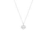 Kette mit Anhänger TOM TAILOR "Schmuck Geschenk Silber 925 Herz Infinity Unendlichkeitsschleife", silberfarben, kristallweiß, Halsketten, Damen, Silber 925 (Sterlingsilber), L: 45 B: 1,4mm, mit Zirkonia (synth.), B:1,4mm