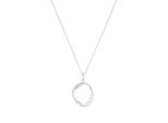 Kette mit Anhänger TOM TAILOR "Schmuck Geschenk Silber 925", silberfarben, weiß, Halsketten, Damen, Perlen Silber 925 (Sterlingsilber), L: 45 B: 1,3mm, Perlen, Silber 925 (Sterlingsilber), mit Süßwasserzuchtperle, B:1,3mm