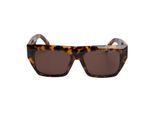 Damen Übergroße Rechteckige Sonnenbrille PERI052S24PLA0016064