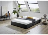 Polsterbett "Osaka", schwarz, B:145cm L:205cm, Bezug:Kunstleder, 100% Polyurethan, Polsterung: Polsterwatte 100% Polyester, Gestell: Holzwerkstoff, WESTFALIA SCHLAFKOMFORT, Betten, Polsterbett, auch ohne Matratze erhältlich oder in H2,H3 und H4 erhältich