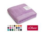 Handtuch S.OLIVER "s.Oliver, Premium Qualität, 600 gr/m², auch als Sets erhältlich", lila, B:50cm L:100cm, Walkfrottier, Baumwolle, Handtücher, große Farbauswahl, auch als Duschtuch, Waschhandschuh, Gästetuch