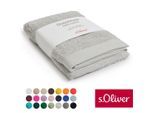 Duschtuch S.OLIVER "s.Oliver, Premium Qualität, 600 gr/m², auch als Sets erhältlich", grau (hellgrau), B:70cm L:140cm, Walkfrottier, Baumwolle, Handtücher, große Farbauswahl, auch als Handtuch, Waschhandschuh, Gästetuch