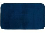 Badematte GÖZZE "Rio Premium", blau (dunkelblau), H:18mm, Polyester, Badematten, Badematte, Badteppich, Uni Farben, waschbar, rechteckig & rund erhältlich