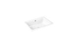 Kaldewei Cayono Aufsatz-Waschtisch 913606000001 weiß, 58x41,5cm, mit Überlauf, Hahnloch