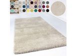 Hochflor-Teppich ESPRIT "Relaxx ESP-4150" Gr. 4, beige, B:160cm H:25mm L:230cm, Kunstfaser, Teppiche, Wohnzimmer, sehr große Farbauswahl, weicher dichter Hochflor