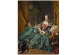 Wandbild ARTLAND "Bildnis der Marquise de Pompadour. 1756", grün (farbe bild(er): grün), B:90cm H:120cm, Bilder, als Leinwandbild, Poster in verschied. Größen