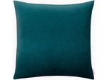 Kissenbezüge ESTELLA "Velvet", petrol, B:50cm L:50cm, Polyester, Obermaterial: 100% Polyester, Kissenbezüge