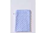 Handtuch ROSS Gr. 4, blau, B:17cm L:24cm, Walkfrottee, 100% Baumwolle, Handtücher