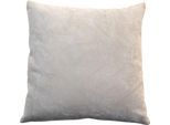 Dekokissen GÖZZE "Muri", beige (creme, unifarben), B:50cm L:50cm, Obermaterial: 100% Polyester, Dekokissen_Sitzkissen_Kissenhüllen, Dekokissen, in vielen Unifarben