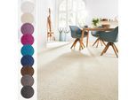 Teppichboden ANDIAMO "Sophie, Frisee-Velours, Gesamthöhe 12 mm, Luxusklasse LC3", beige (hellbeige), B:400cm L:300cm, Kunstfaser, Teppiche, Teppichboden, Uni Farben, Breite 400 cm oder 500 cm, strapazierfähig & pflegeleicht