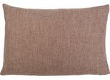 Dekokissen GÖZZE "Dallas", grau (taupe, unifarben), B:60cm L:40cm, Obermaterial: 100% Polyester, Dekokissen_Sitzkissen_Kissenhüllen, Dekokissen, in vielen Farben