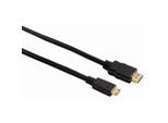 HAMA HDMI-Kabel "High Speed HDMI™-Kabel Stecker Typ A-Stecker Typ C (Mini) Ethernet,2 m", schwarz, 20cmcm, Kabel, - Bandbreite 600 MHz - Datenübertragungsrate 18 Gbit/s, HDMI-Kabel