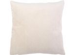 Dekokissen GÖZZE "Muri", weiß (weiß, unifarben), B:40cm L:40cm, Obermaterial: 100% Polyester, Dekokissen_Sitzkissen_Kissenhüllen, Dekokissen, in vielen Unifarben