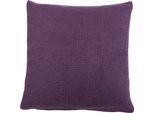 Dekokissen GÖZZE "Dallas", lila (dunkellila, unifarben), B:60cm L:60cm, Obermaterial: 100% Polyester, Dekokissen_Sitzkissen_Kissenhüllen, Dekokissen, in vielen Farben