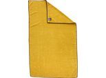 Duschtuch DONE. "Deluxe Prime", gold (goldfarben), B:70cm L:140cm, Zwirnfrottee, Obermaterial: 100% Baumwolle, Handtücher, Duschtuch, Uni-Farben, aus hochwertigem Zwirnfrottier, mit Ziernaht