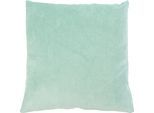 Dekokissen GÖZZE "Muri", grün (mint, unifarben), B:50cm L:50cm, Obermaterial: 100% Polyester, Dekokissen_Sitzkissen_Kissenhüllen, Dekokissen, in vielen Unifarben