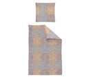 Bettwäsche IRISETTE "Meran 8392", rot (ziegel), B/L: 155cm x 200cm, 1 Stk., 1 Stk., Feinbiber, B/L: 80cm x 80cm, 2 Stk., Feinbiber, Obermaterial: 100% Baumwolle, Bettwäsche, Bettwäsche, kuschelig weiche Winterbettwäsche