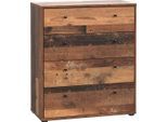Kommode FORTE "Tempra, Kommode, 4 Schubkästen, Höhe 85,5 cm", braun (old wood vintage), B:73,7cm H:85,5cm T:34,8cm, Sideboards, Kommode, Breite 73,7 cm