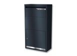Metzler Paketbox Avalon 3, für Pakete bis Größe S, abschließbar, B 440 x T 220 x H 822 mm, Stahl, anthrazitgrau RAL 7016