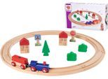 Spielzeug-Eisenbahn EICHHORN "Kreis", bunt, Spielzeugfahrzeuge, Kinder, Holz, Spielzeug-Eisenbahn