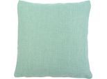 Dekokissen GÖZZE "Dallas", grün (mint, unifarben), B:50cm L:50cm, Obermaterial: 100% Polyester, Dekokissen_Sitzkissen_Kissenhüllen, Dekokissen, in vielen Farben