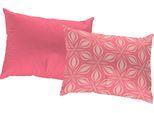 Dekokissen ADAM "Retro Floret", pink (pink, geblümt), B:40cm L:60cm, Obermaterial: 100% Baumwolle, Dekokissen_Sitzkissen_Kissenhüllen, Dekokissen, GOTS zertifiziert