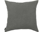 Dekokissen HOMING "Monaco" Gr. 1, grau (anthrazit, unifarben), B:50cm L:50cm, Polyester, Dekokissen_Sitzkissen_Kissenhüllen, Dekokissen, Pflegeleicht