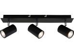 BRILONER LEUCHTEN LED Deckenspots "2857035 Run", schwarz, Leuchten, Deckenlampe, 45x8x12,3cm, max.40W, GU10, Wohnzimmer, Flur, Büro, LED Deckenspots