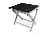 Gartenstuhl VCM "Fußteil zum Aluminiumstuhl, schwarz", schwarz, Obermaterial: 100% Metall MT., Stühle, Gartenstuhl