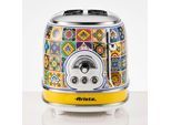 ARIETE Toaster "155PO Positano", bunt (gemustert), B:30cm H:20cm T:19cm, Toaster, Toaster