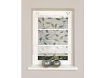 Raffrollo HOME WOHNIDEEN "RANA" Gr. 4, weiß, B:80cm H:130cm, Ausbrenner, Obermaterial: 79% Viskose, 21% Polyester, Raffrollos, Raffrollo, Magnetrollo RANA mit Ausbrenner-Motiv
