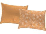 Dekokissen ADAM "Retro Floret", gelb (curry, geblümt), B:40cm L:60cm, Obermaterial: 100% Baumwolle, Dekokissen_Sitzkissen_Kissenhüllen, Dekokissen, GOTS zertifiziert