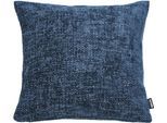 Dekokissen DONE. "Glow", dunkelblau, unifarben, B:45cm H:1cm L:45cm, Polyester, Dekokissen_Sitzkissen_Kissenhüllen, Dekokissen