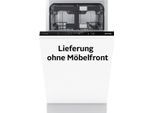 GORENJE vollintegrierbarer Geschirrspüler "GV 583C10", Energieeffizienz: C, silber (silberfarben), B:44,8cm H:81,5cm T:55cm, Geschirrspüler, TotalDry autom. Türöffnung, vollintegrierbarer Geschirrspüler