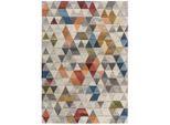 Flair Rugs , Mehrfarbig, Naturfarben , Textil , Abstraktes , rechteckig , 230x160 cm , Reach , für Fußbodenheizung geeignet, in verschiedenen Größen erhältlich ,