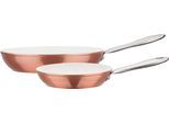 Pfannen-Set GSW "Kupfer-Bronze", bunt (kupferfarben, beige, silberfarben), Ø:28cm, Pfannen, Pfannen-Set, Induktion