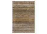 Flair Rugs , Gelb , Textil , Streifen , rechteckig , 120x160 cm , für Fußbodenheizung geeignet, in verschiedenen Größen erhältlich, schmutzabweisend, strapazierfähig , Teppiche & Böden, Teppiche, Webteppiche, Flachwebteppiche