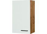 Hängeschrank FLEX-WELL "Vintea", beige (magnolia matt, lancelot oak), B:50cm H:89cm T:32cm, Holzwerkstoff, Schränke, Hängeschrank, (B x H x T) 50 x 89 x 32 cm, für viel Stauraum