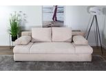 Schlafsofa COLLECTION AB "Chicago, B: 200 cm, Liegefl. 146x200 cm", beige, B:200cm T:95cm, 100%Polyester, Sofas, Schlafsofa, Bettfunktion, Bettkasten & 2 Armlehnenkissen, Federkern