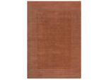 Flair Rugs , Orange , Textil , Uni , rechteckig , 120x170 cm , Reach, AZO-frei, Handmade in India , für Fußbodenheizung geeignet, in verschiedenen Größen erhältlich, pflegeleicht , Teppiche & Böden, Teppiche, Webteppiche, Handwebteppiche