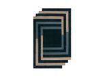 Flair Rugs , Blau , Textil , Abstraktes , rechteckig , 120x180 cm , Reach, AZO-frei, Handmade in India , für Fußbodenheizung geeignet, strapazierfähig , Teppiche & Böden, Teppiche, Webteppiche
