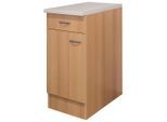 FlexWell , Buchefarben , Holzwerkstoff , 1 Fächer , 1 Schublade(n) Schubladen , einzeln stellbar , 40x85x57 cm , Made in Germany , individuell planbar ,