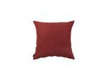 Dekokissen HOMING "Monaco" Gr. 2, rot (bordeaux, unifarben), B:40cm L:40cm, Polyester, Dekokissen_Sitzkissen_Kissenhüllen, Dekokissen, Pflegeleicht