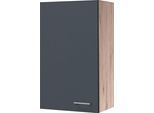 Hängeschrank FLEX-WELL "Morena", grau (basaltgrau, san remo eiche), B:50cm H:89cm T:32cm, Holzwerkstoff, Schränke, Hängeschrank, (B x H x T) 50 x 89 x 32 cm, für viel Stauraum