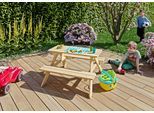 Kindertisch KONIFERA "Picknicktisch für Kinder aus unbehandeltem Nadelholz", natur, B:89cm H:51cm T:90cm, 100% Holz, Tische, Kindertisch, BxTxH: 89x90x51 cm; perfekte Sitzhöhe für Kinder