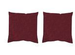 Dekokissen HOME WOHNIDEEN "ELMER" Gr. 2, rot (bordeaux, unifarben), B:50cm L:50cm, Polyester, Dekokissen_Sitzkissen_Kissenhüllen, Dekokissen