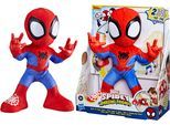 Plüschfigur HASBRO "Marvel Spidey und seine Super-Freunde Tanz- & Krabbelspaß Spidey", bunt (blau, rot, weiß), Plüschfiguren, KinderH:31,8cm, Plüschfigur, mit Funktion, H:31,8cm