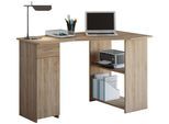 Schreibtisch VCM "Holz Eckschreibtisch Schreibtisch Bürotisch Linzia", braun (sonoma, eiche (sägerau)), B:118cm T:77cm, Tische, Schreibtisch
