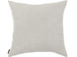 Dekokissen HOMING "Monaco" Gr. 1, grau (silbergrau, unifarben), B:50cm L:50cm, Polyester, Dekokissen_Sitzkissen_Kissenhüllen, Dekokissen, Pflegeleicht